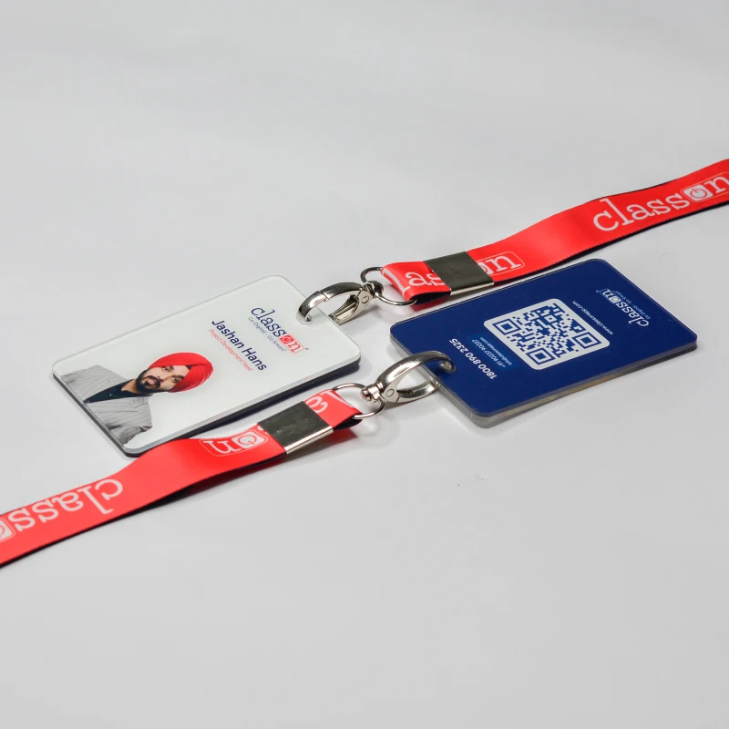 Any Shape Acrylic ID Card with 16MM Lanyard (Double Side)